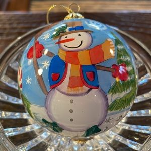 Pier 1 Li Bien Hand-Painted Glass Ornament 2005